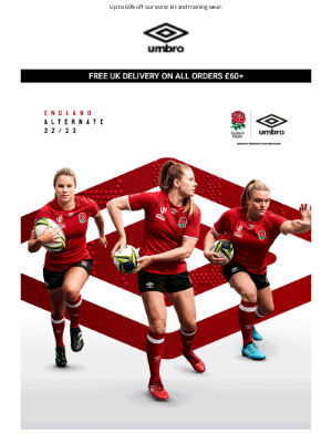 Umbro (UK) - Limited Stock Left! Shop England Rugby