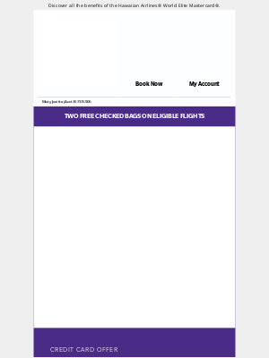 Hawaiian Airlines - Picture yourself with 60,000 miles