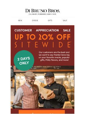 Di Bruno Bros. - Up to 20% Off Sitewide! 🚨🧀