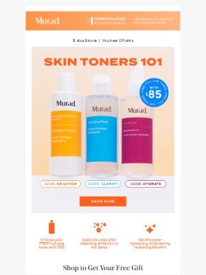 Murad - Which toner is your perfect match? 🤔 (P.S.: it’s free!)