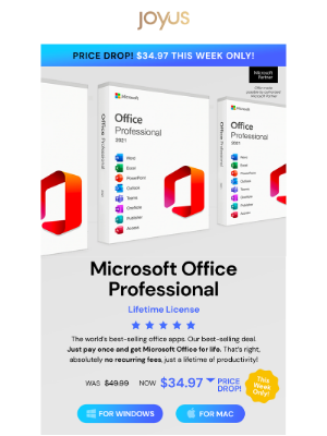 Joyus - 🔥 Microsoft Office for $34.97?! YASSS 🔥