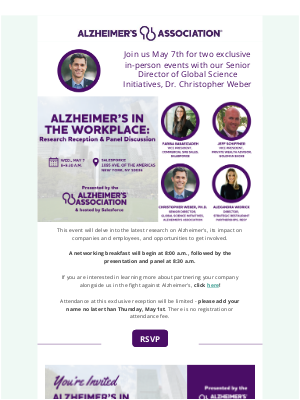 Alzheimer’s Association - RSVP Today - Alzheimer's in the Workplace