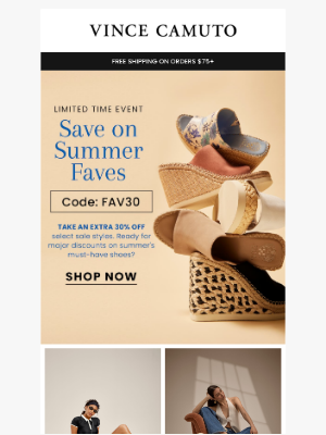 Vince Camuto - EXTRA 30% OFF SUMMER FAVES