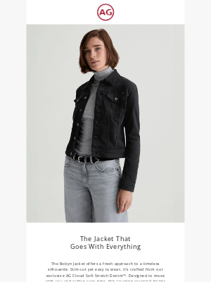 AG Jeans - The Robyn Jacket: Your new go-to layer