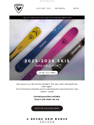 Group Rossignol - Limited release: discover the next generation of skis!