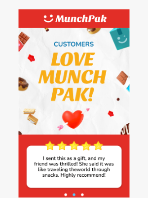 MunchPak - James look at what our customers are saying!