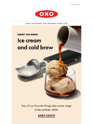 OXO - Have your ice cream and your Brew