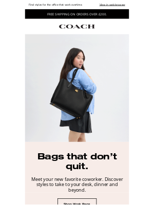 These bags just clocked in