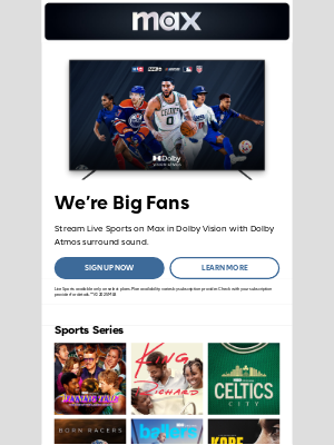 HBO Max - Stream live sports on Max.