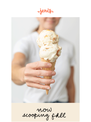 Jeni's Splendid Ice Creams - Try a scoop of fall this weekend!