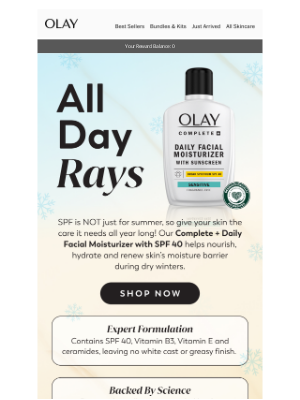 Olay - Using SPF This Winter?