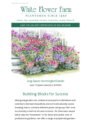 White Flower Farm - Our Preplanned Gardens & Perennial Collections Sell Out Early – Reserve Yours Now