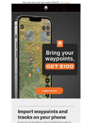 goHUNT - Bring Waypoints. Get $100