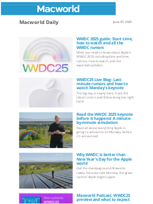 Macworld - WWDC 2025 guide: Start time, how to watch and all the WWDC rumors