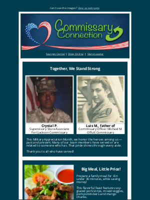 Defense Commissary Agency - Military Appreciation Month: Together, We Stand Strong!