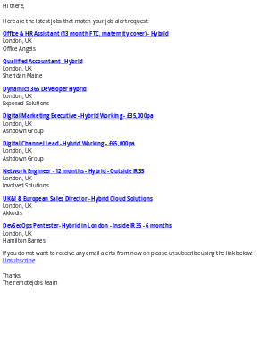 Remote Jobs - New jobs at remotejobs