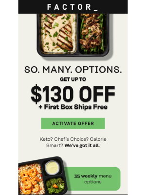 Factor75 LLC - Calorie Smart, Protein Plus & Keto meals, delivered!