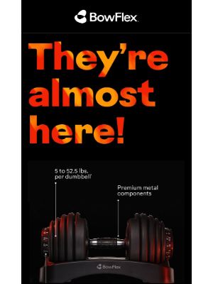 Bowflex - Coming SOON! New SelectTech dumbbells