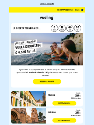 Vueling Airlines S.A. - ¿Recuerdas esos vuelos a 28€? ⏳
