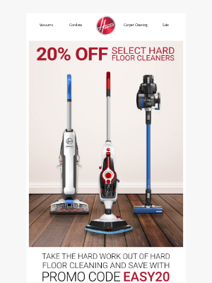 Hoover - Your 20% off code is inside