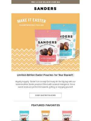 Sanders Candy - The perfect Easter treats have arrived! 🧺🐣