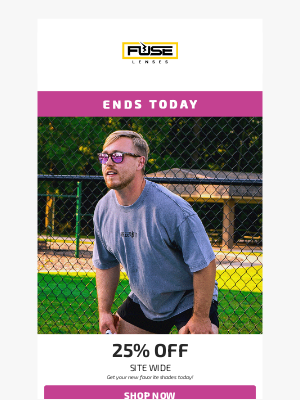 Hurry, your discount ends today!