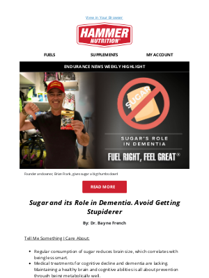 Hammer Nutrition - Avoid Getting Stupiderer