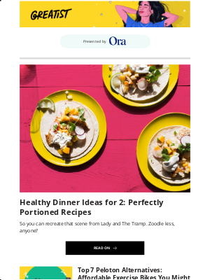 Greatist - Healthy Dinner Ideas for 2: Perfectly Portioned Recipes