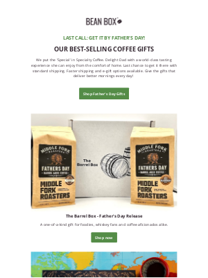 BeanBox - ⏰ 1 DAY LEFT for Father's Day orders ☕🎁