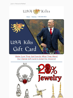 USA Kilts - Last Minute Gifts Ready to Ship!