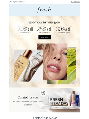Fresh - Shop up to 30% off!