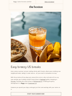 The Hoxton - Say hello to Summer at The Hoxton