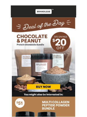 Brandless - Deal of the Day! Chocolate + Peanut Butter 🤤