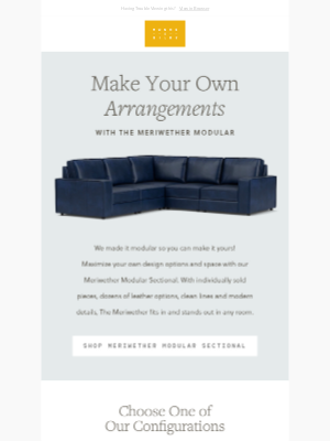 Moore & Giles - Your Room, Your Rules: Meriwether Modular