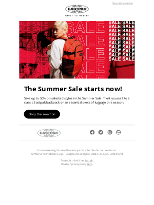 Eastpak - The Summer Sale starts now!