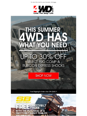 4WD Hardware - 🤯 Shocks! They're 30% Off