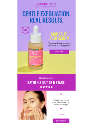 Good Molecules (Canada) - get smoother skin overnight 🌙