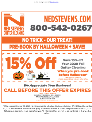 Ned Stevens Gutter Cleaning Email Marketing Strategy Mailcharts