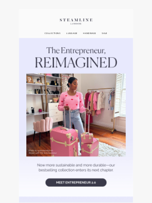 Steamline Luggage - Transform Your Travel with Entrepreneur 2.0