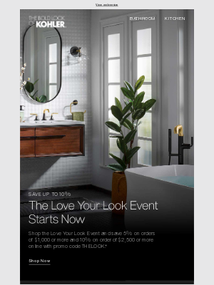 Kohler Co. - Now Through July 11: The Love Your Look Event