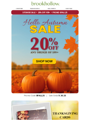 Brookhollow Cards - Goodbye Summer🍁Say Hello to 20% OFF Autumn Savings!