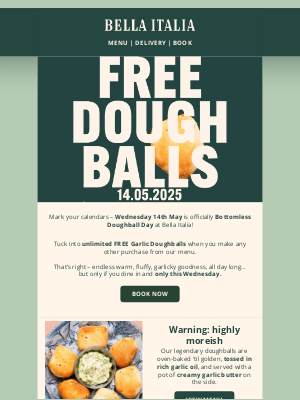 Bella Italia (United Kingdom) - Free bottomless doughballs? 😱
