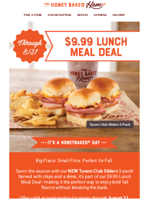 HoneyBaked Ham - Fall for flavor with our ✨NEW Tavern Club Sliders✨