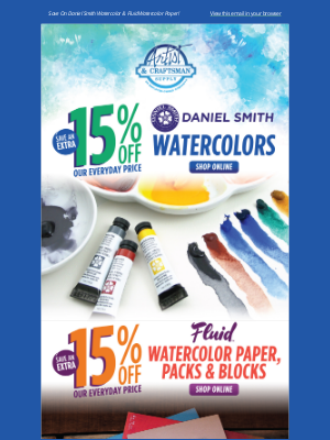 Artist & Craftsman Supply - 🌷 Watercolor Sale!