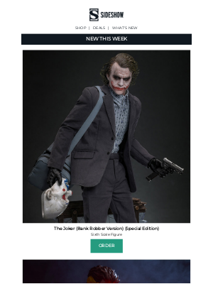 SideshowCollectibles - 🤡 The Dark Knight, Death Stranding, & more.