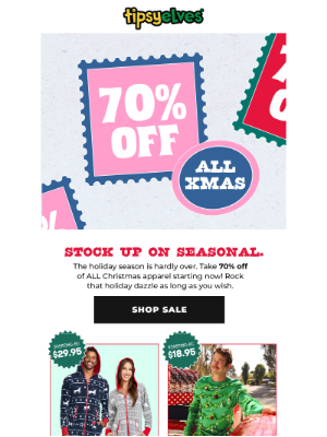 Tipsy Elves - SALE: 70% OFF ALL Christmas Clothing! 😱