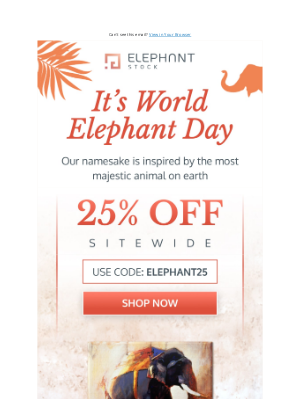 ElephantStock - Did you know it’s World Elephant Day? 🐘