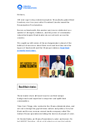 Obama Foundation - The legacy of Juneteenth