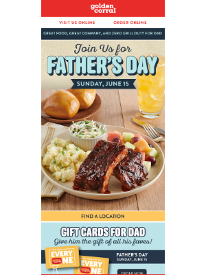 Golden Corral - Celebrate Dad at Golden Corral