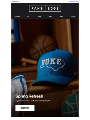 fansedge - Your Spring Style Lineup Is Here